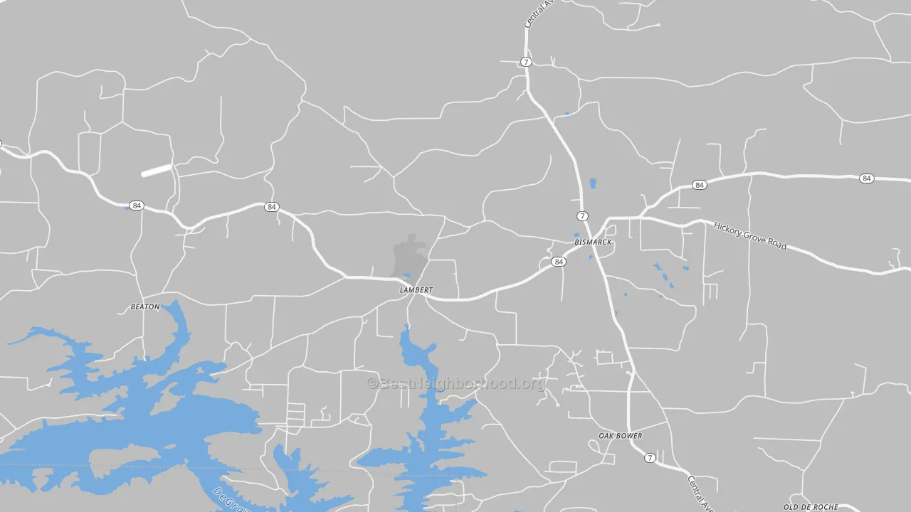Transit Grade map of Lambert, AR