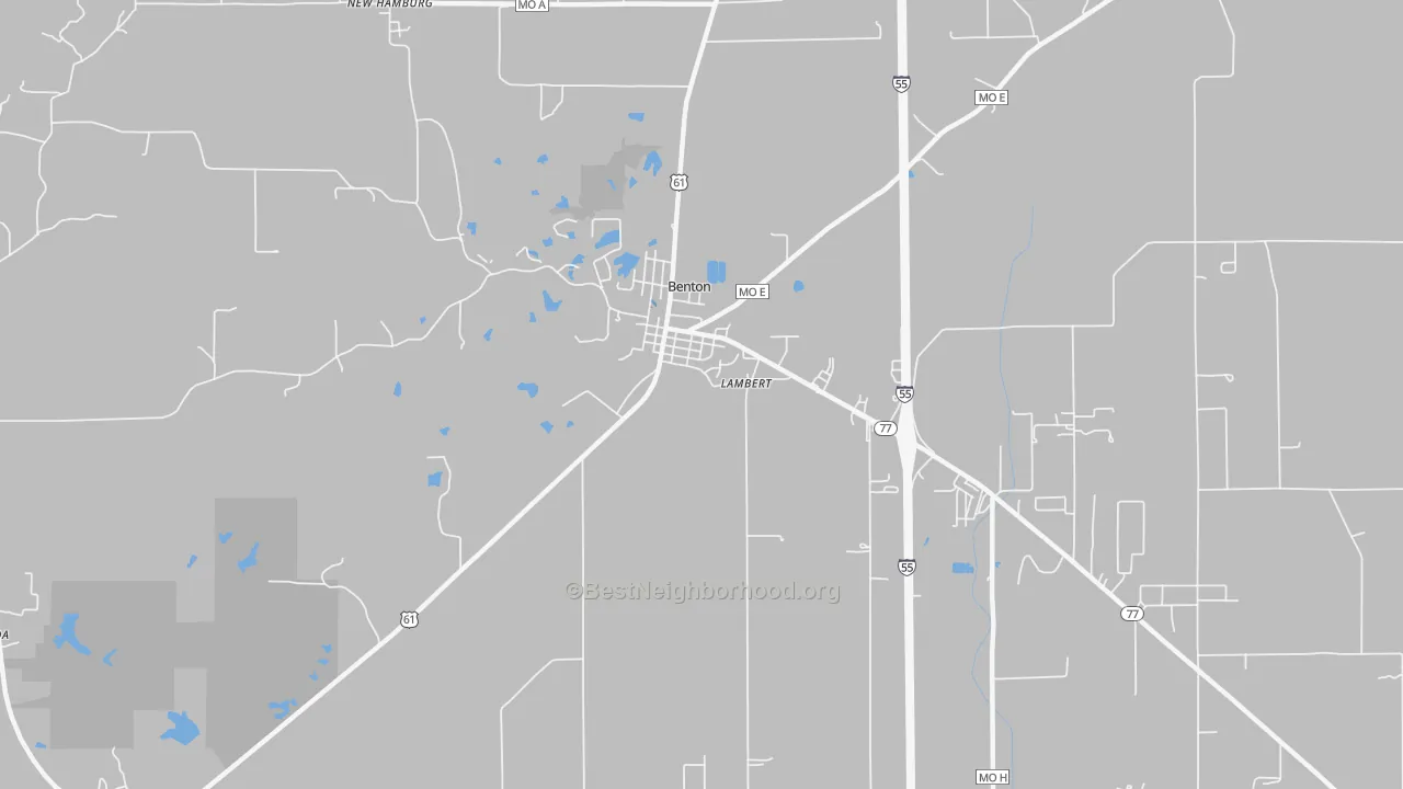 Transit Grade map of Lambert, MO