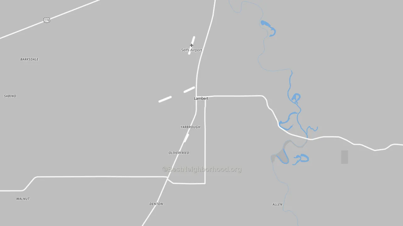 Transit Grade map of Lambert, MS