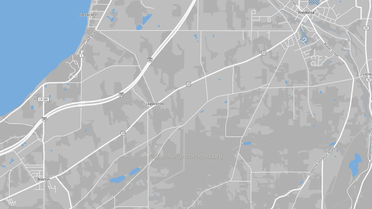 Transit Grade map of Lamberton, NY