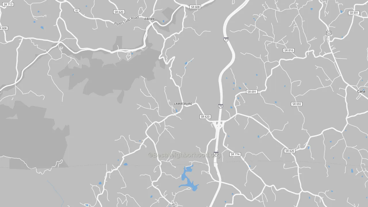 Transit Grade map of Lambsburg, VA
