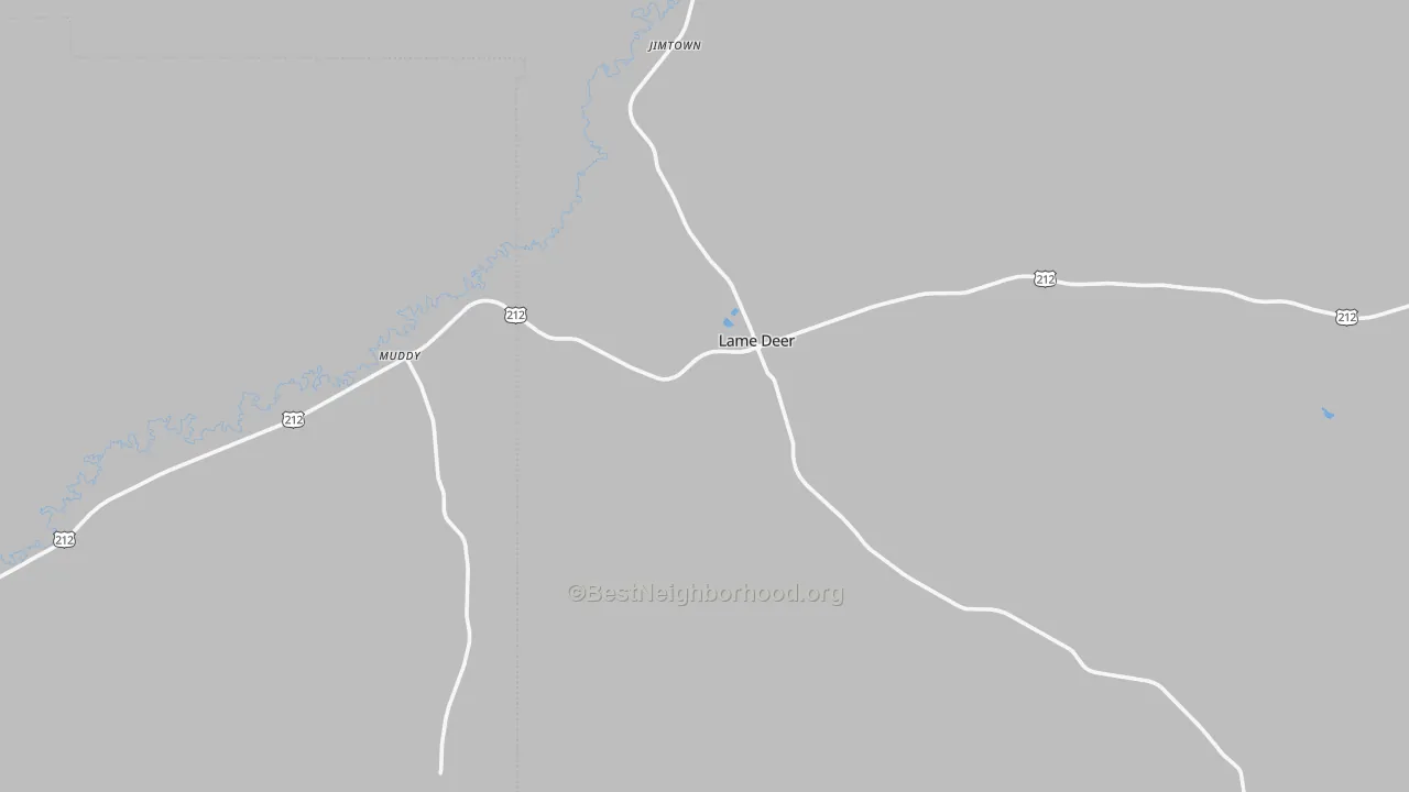 Transit Grade map of Lame Deer, MT