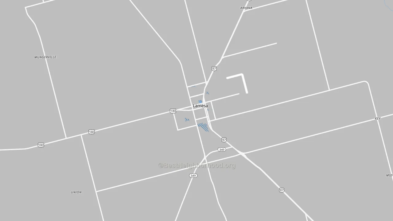 Transit Grade map of Lamesa, TX