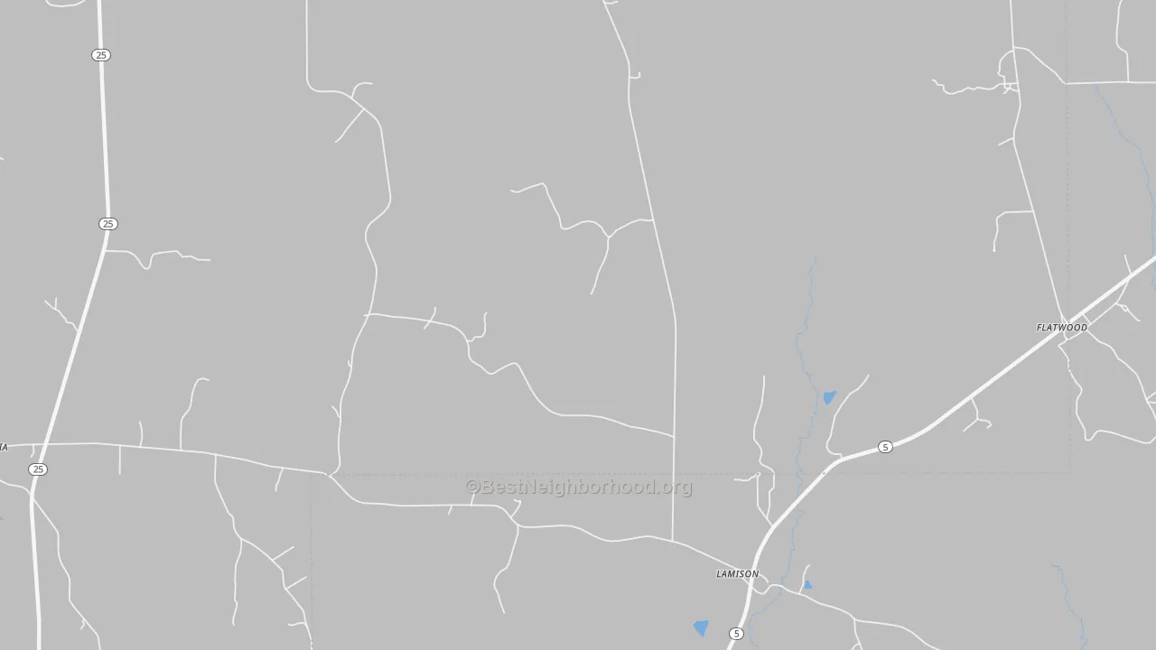 Transit Grade map of Lamison, AL