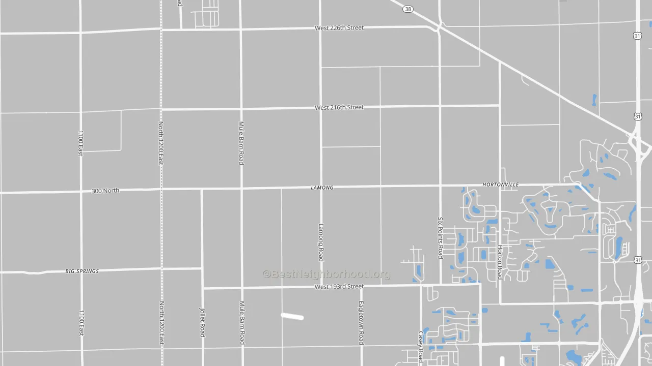 Transit Grade map of Lamong, IN