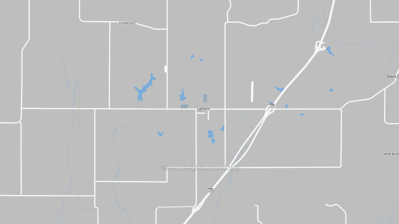 Transit Grade map of Lamoni, IA