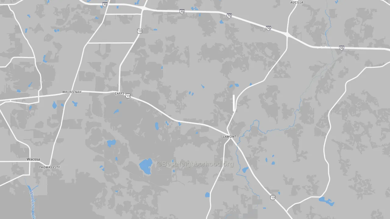 Transit Grade map of Lamont, FL
