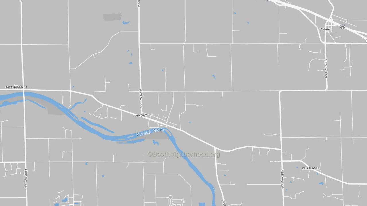 Transit Grade map of Lamont, MI