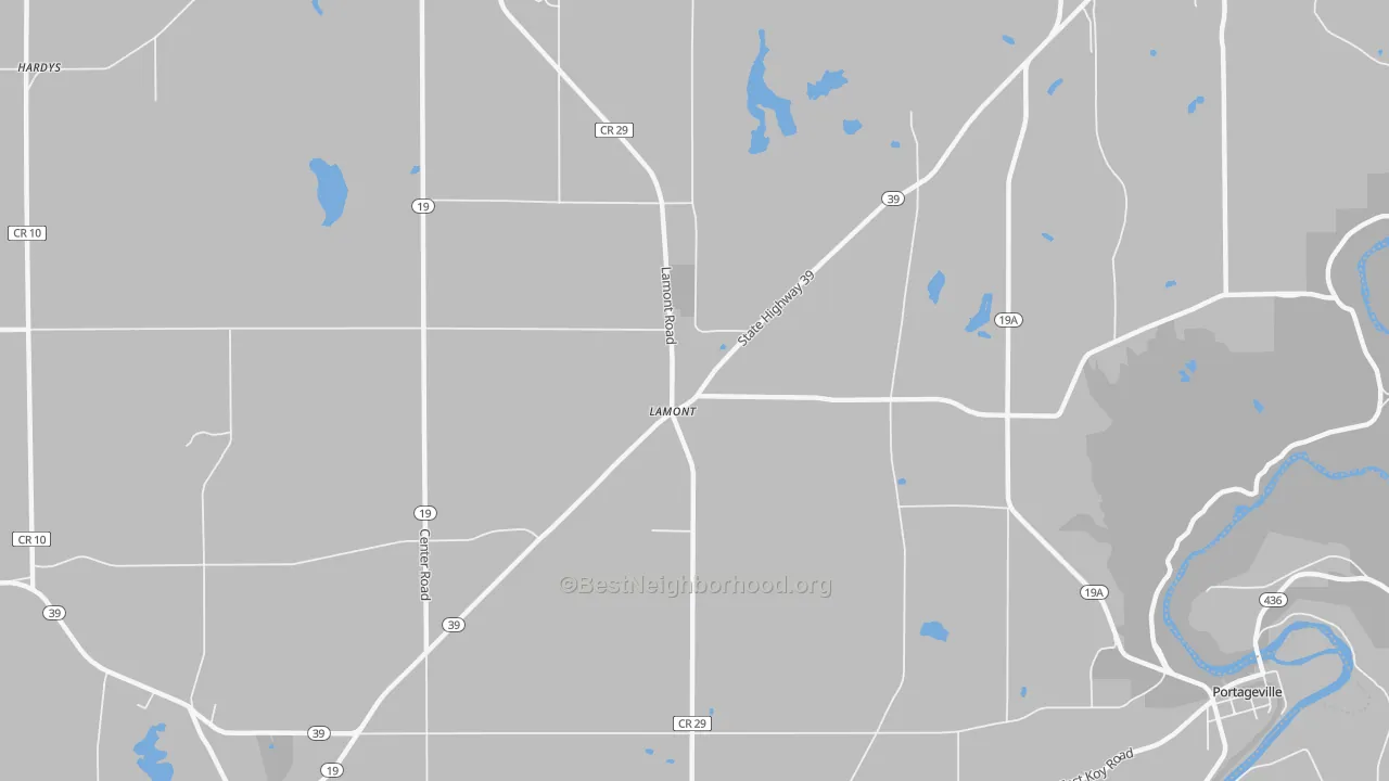 Transit Grade map of Lamont, NY