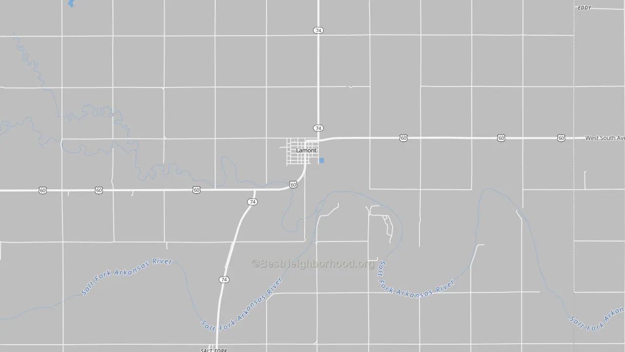 Transit Grade map of Lamont, OK