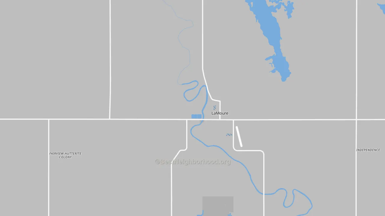 Transit Grade map of LaMoure, ND