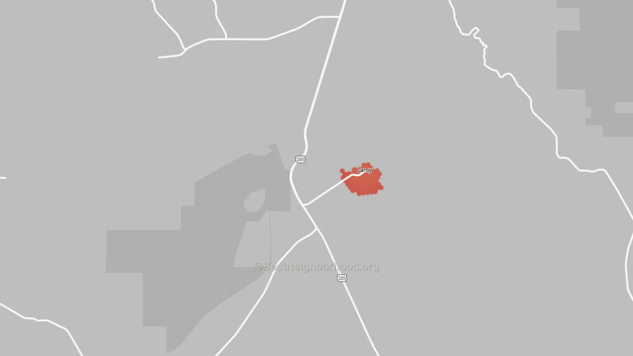 Transit Grade map of Lamy, NM