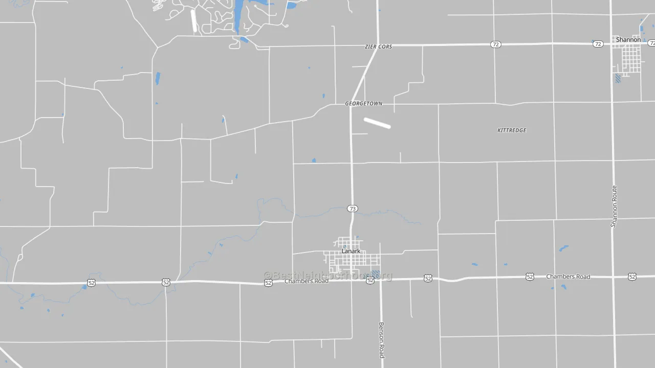 Transit Grade map of Lanark, IL
