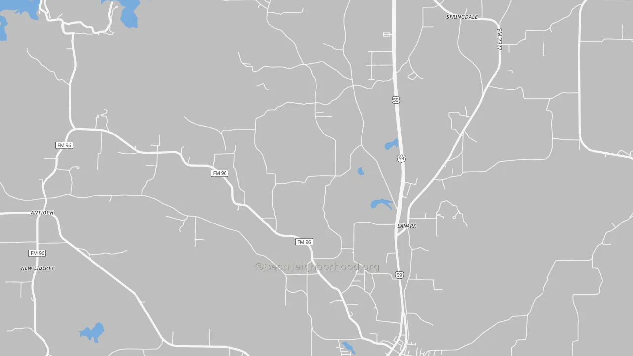 Transit Grade map of Lanark, TX