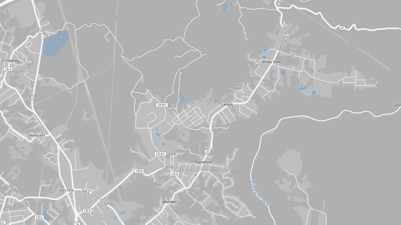 Transit Grade map of Lanark, WV