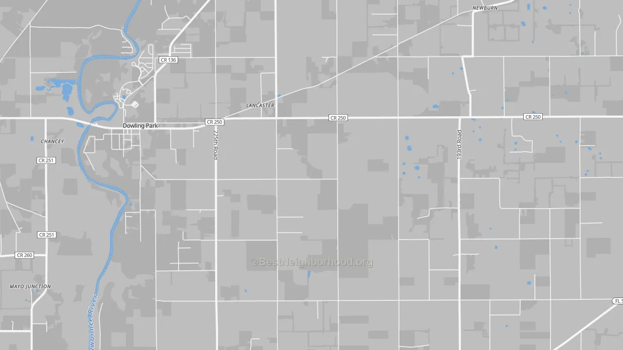 Transit Grade map of Lancaster, FL