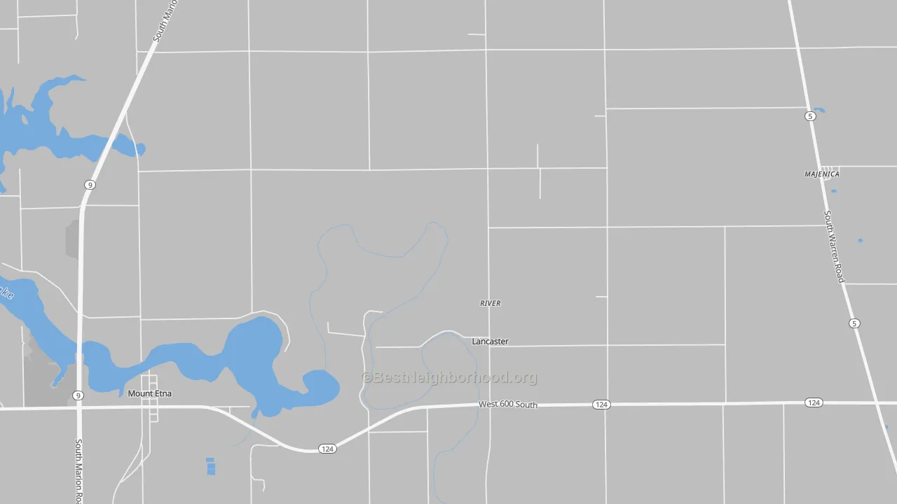 Transit Grade map of Lancaster, IN