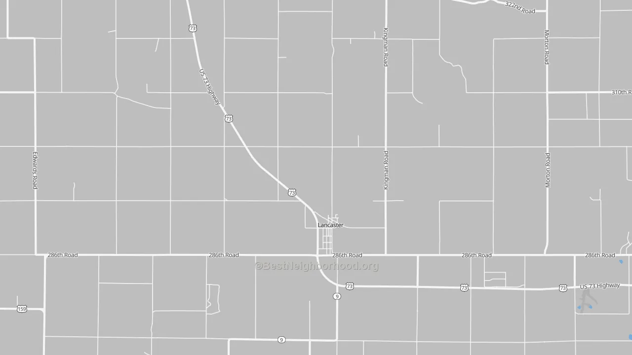 Transit Grade map of Lancaster, KS