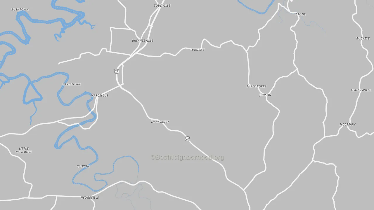 Transit Grade map of Lancaster, KY