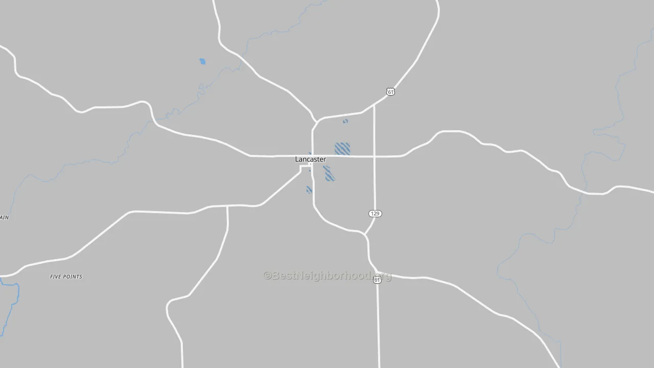Transit Grade map of Lancaster, WI