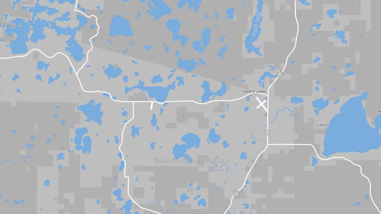 Transit Grade map of Land O' Lakes, WI