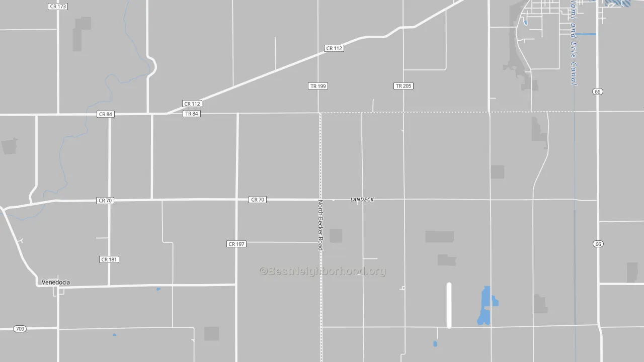 Transit Grade map of Landeck, OH