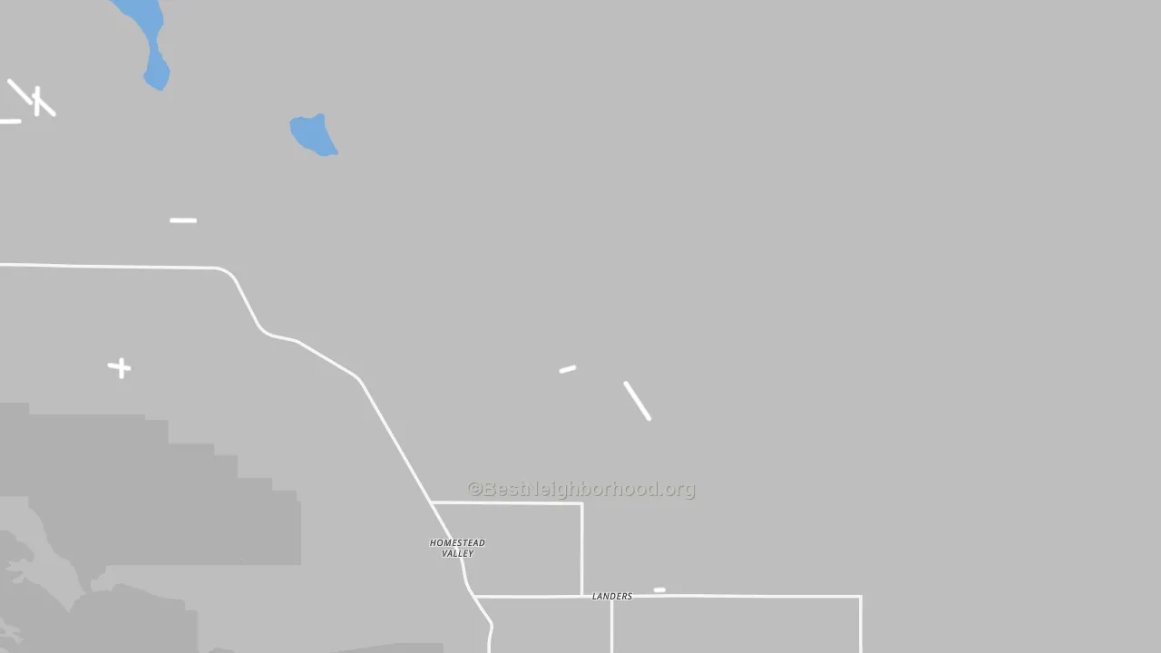 Transit Grade map of Landers, CA