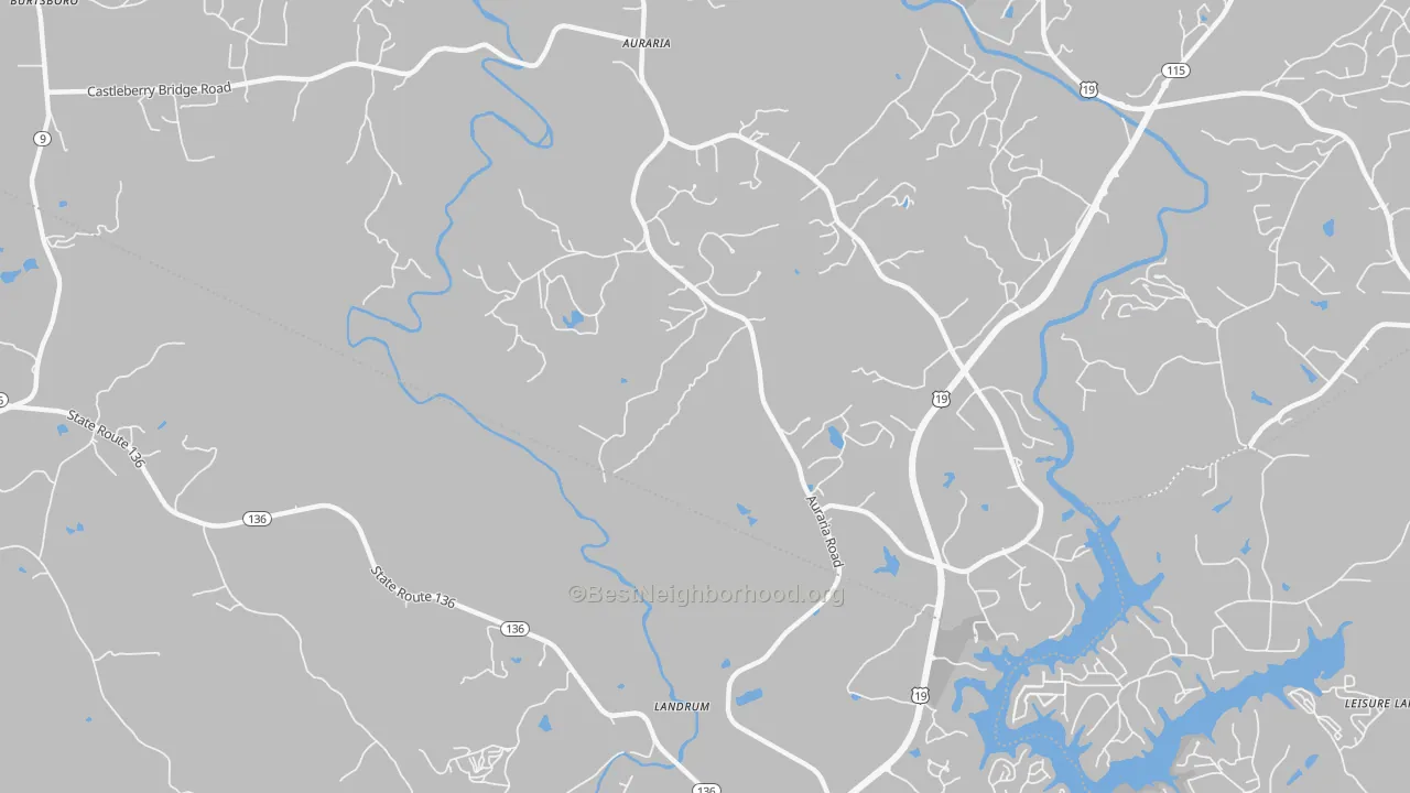 Transit Grade map of Landrum, GA
