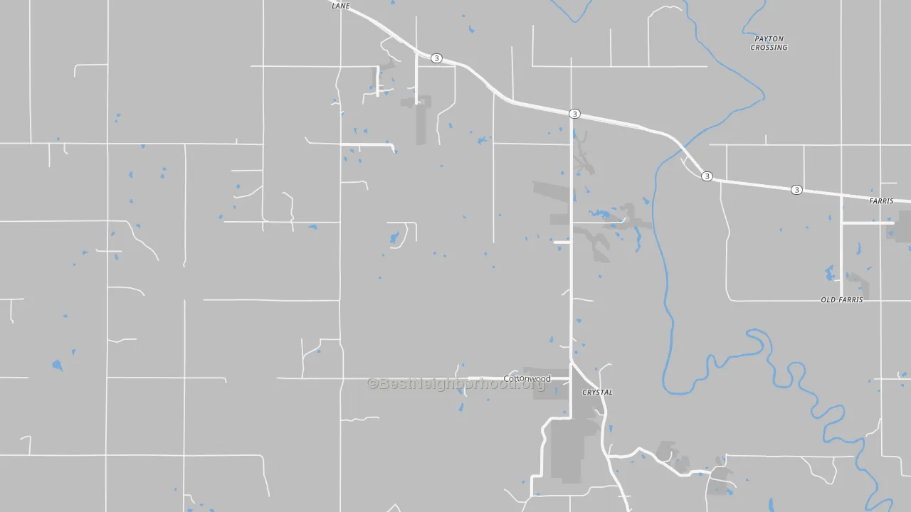 Transit Grade map of Lane, OK