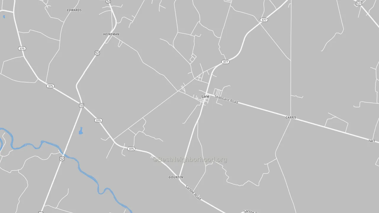 Transit Grade map of Lane, SC