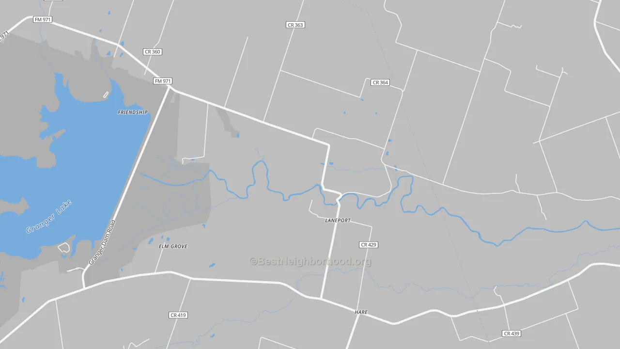 Transit Grade map of Laneport, TX