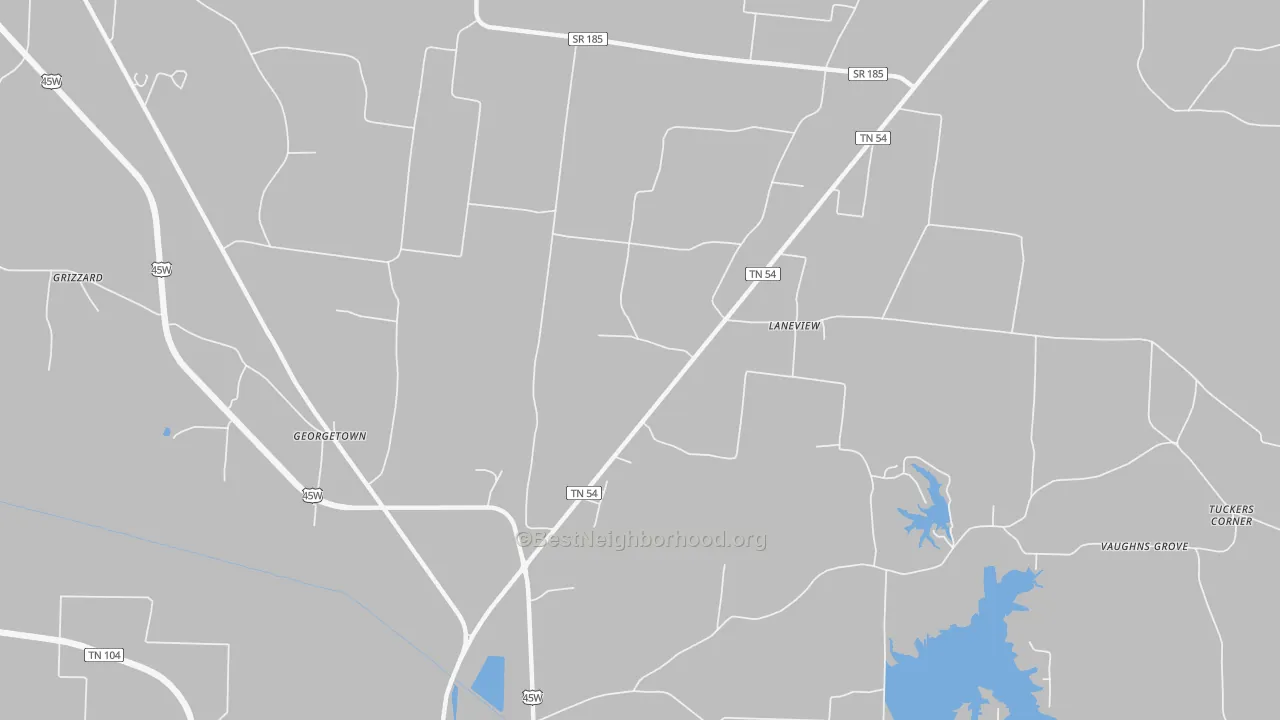 Transit Grade map of Laneview, TN