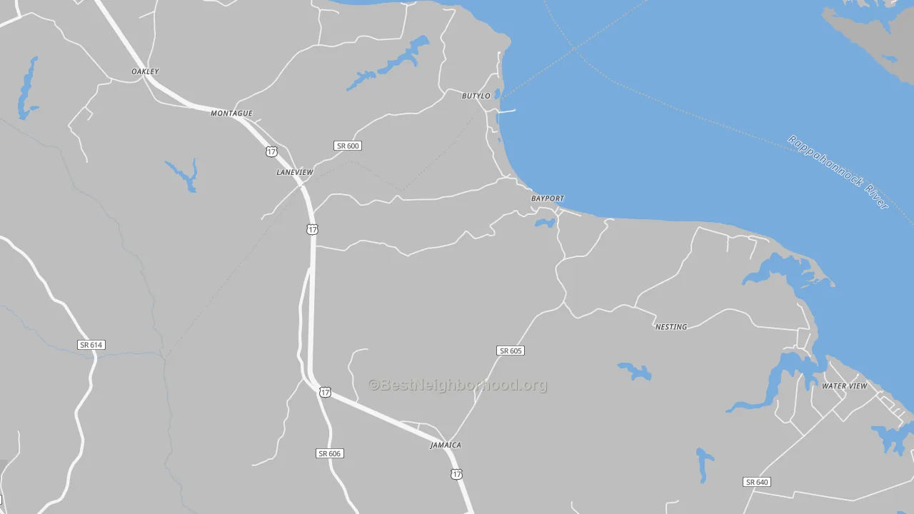 Transit Grade map of Laneview, VA