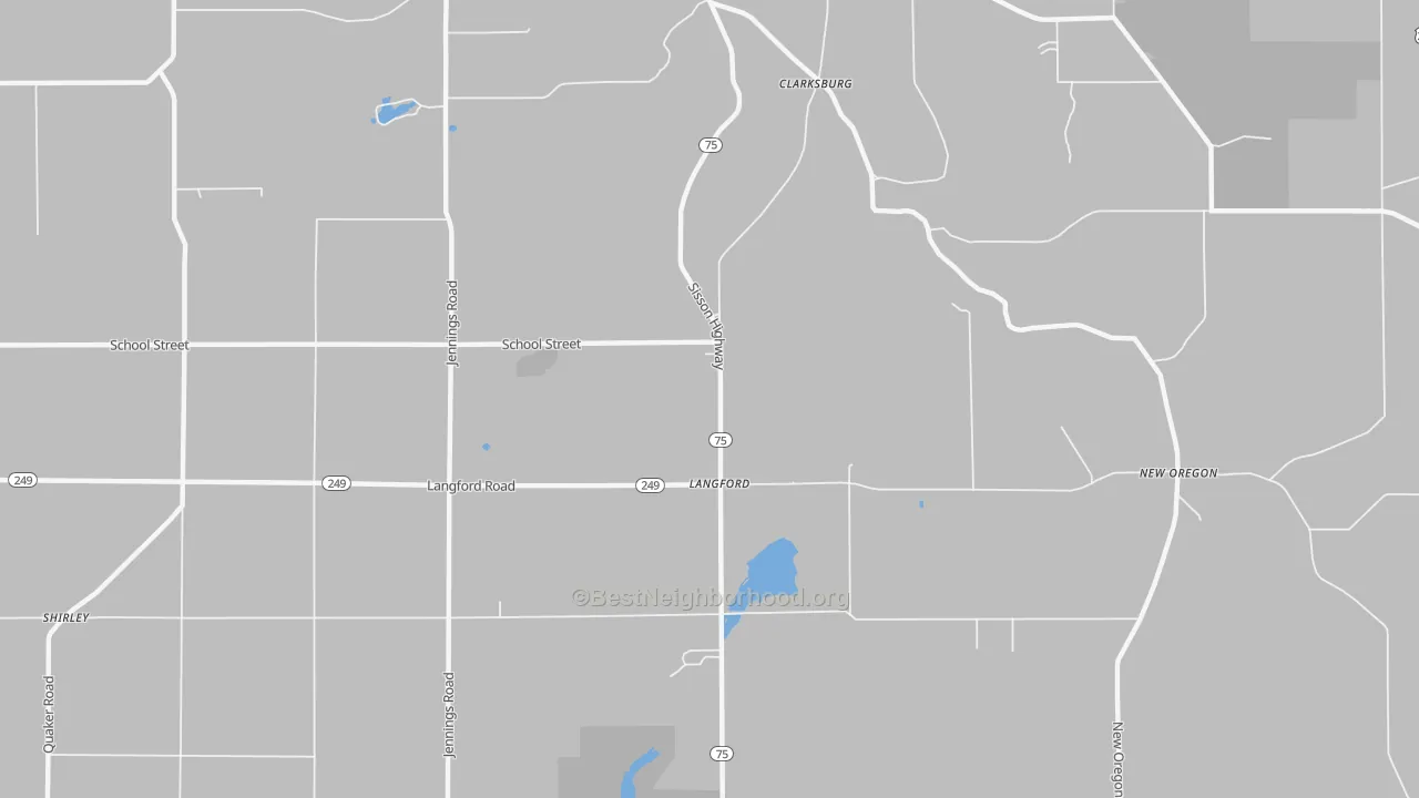 Transit Grade map of Langford, NY