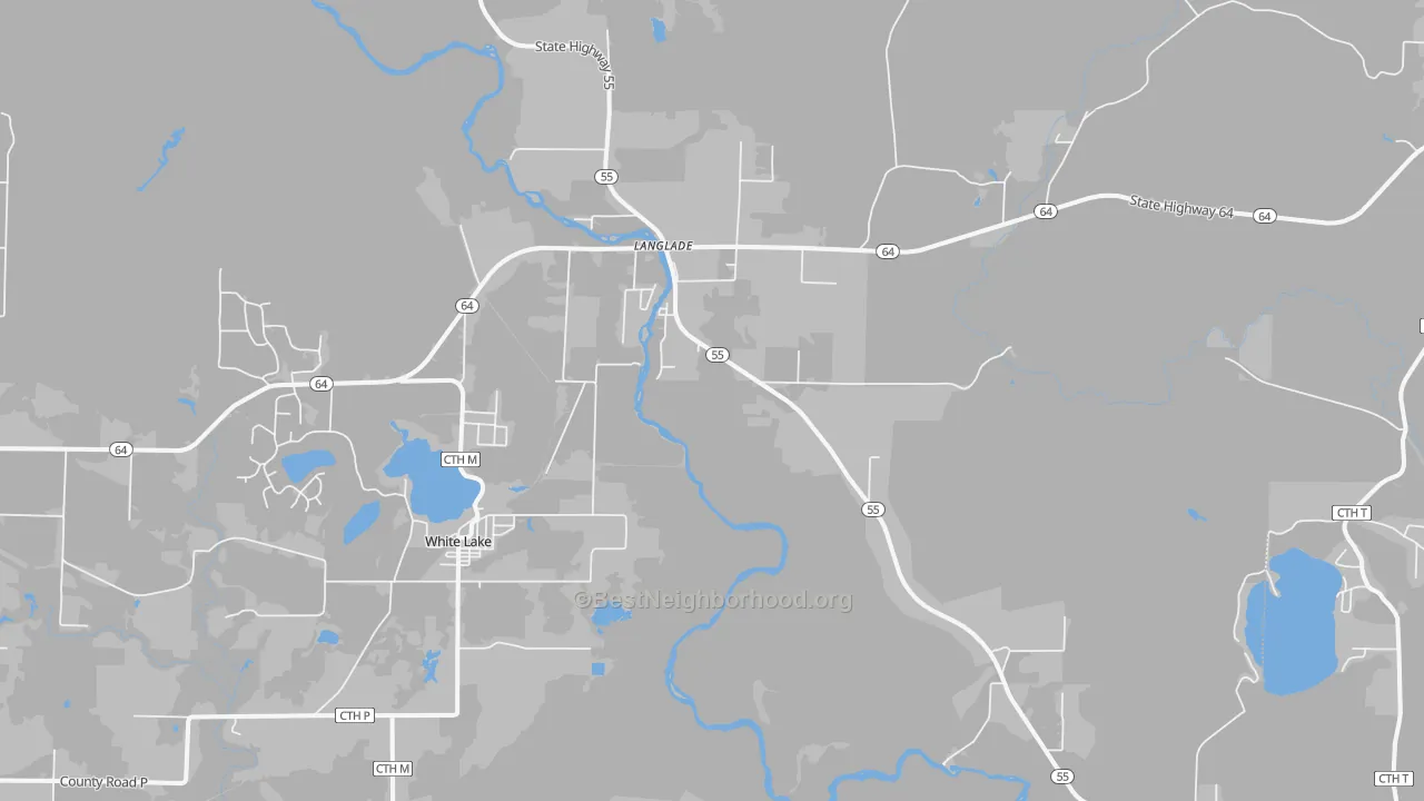 Transit Grade map of Langlade, WI