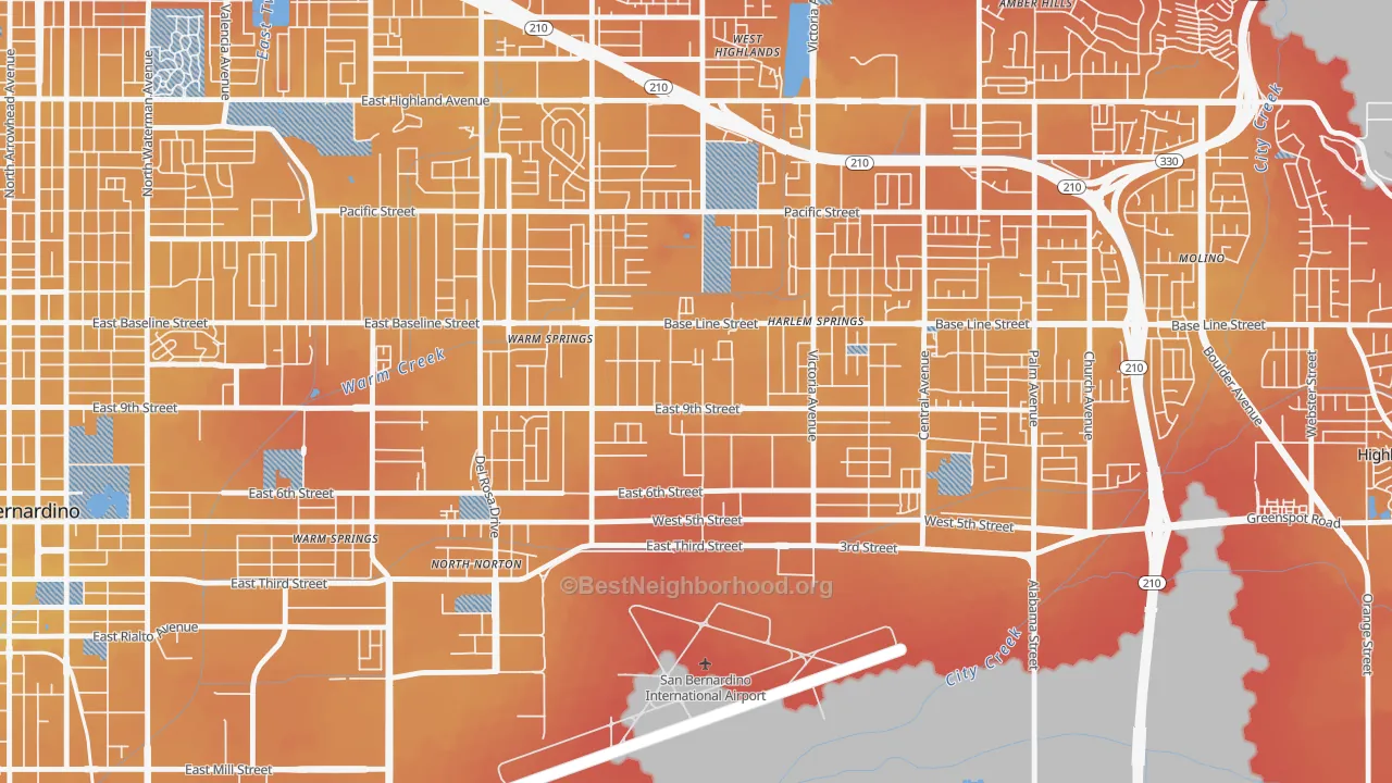 Transit Grade map of Lankershim, Highland, CA