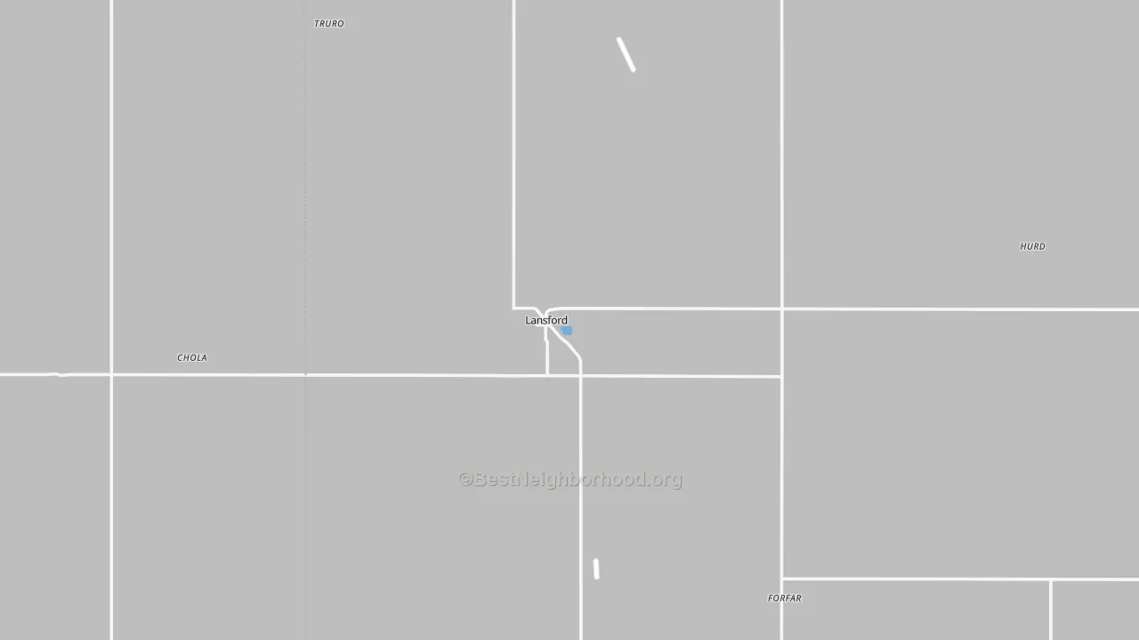 Transit Grade map of Lansford, ND