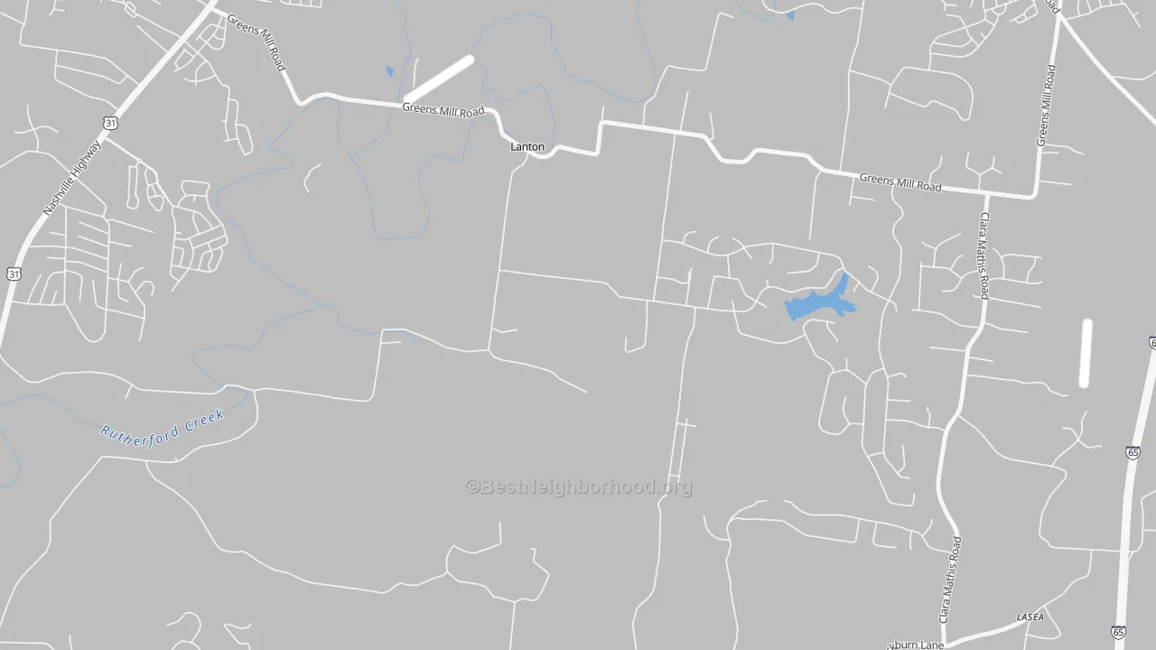 Transit Grade map of Lanton, TN