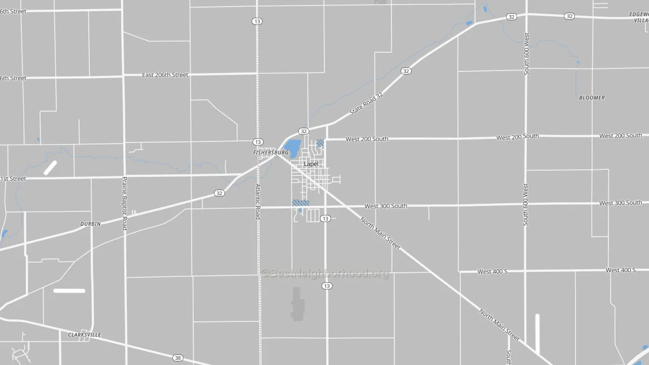 Transit Grade map of Lapel, IN