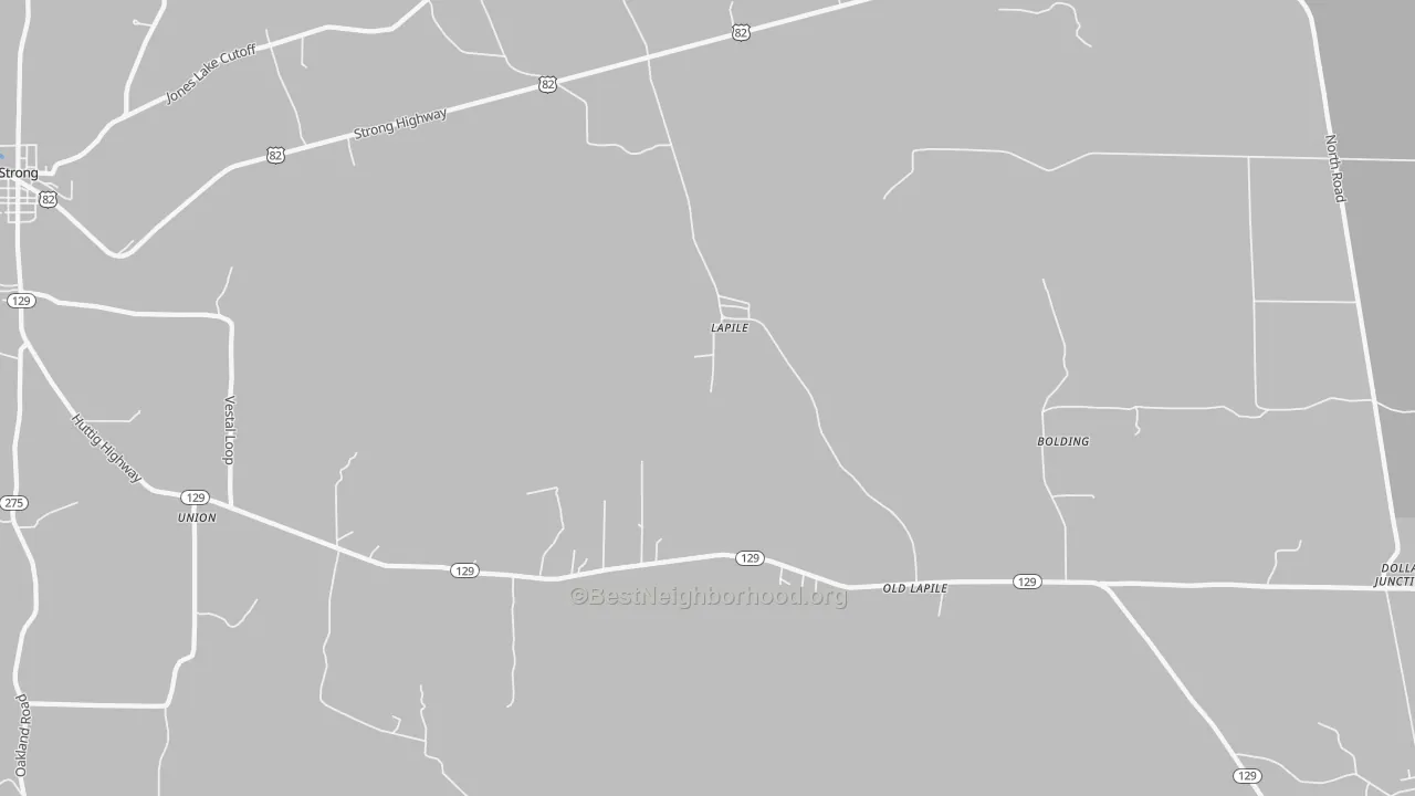 Transit Grade map of Lapile, AR