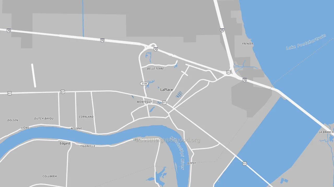Transit Grade map of Laplace, LA