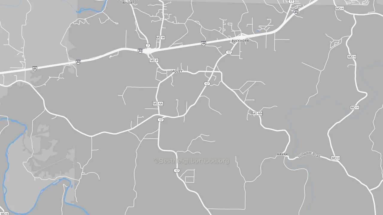 Transit Grade map of Laquey, MO