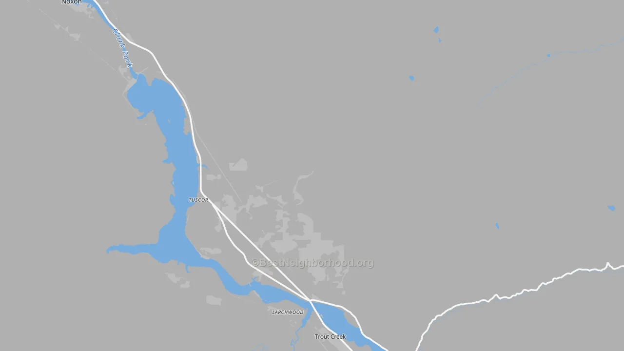 Transit Grade map of Larchwood, MT