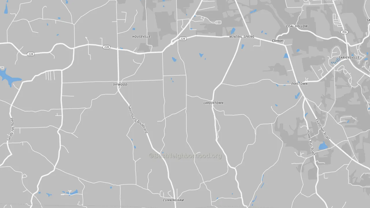 Transit Grade map of Lardintown, PA