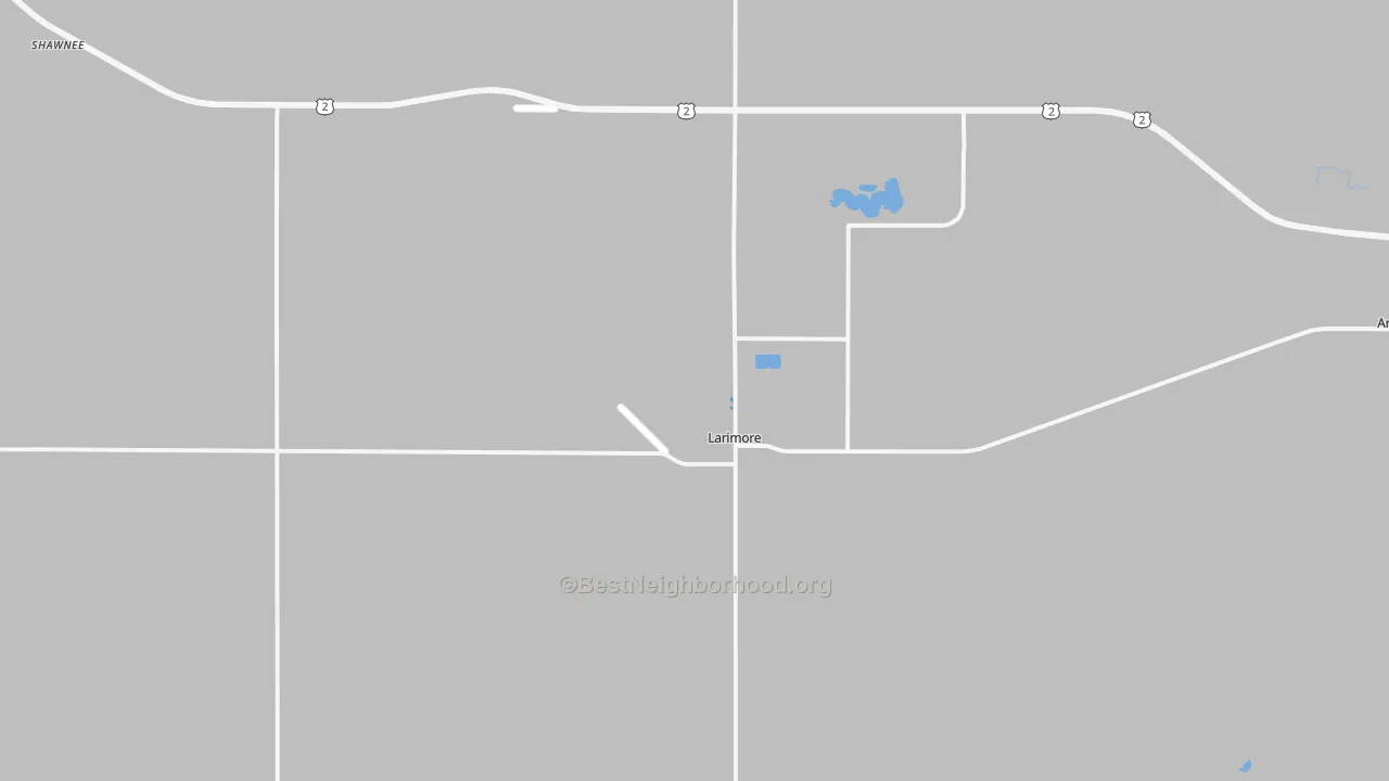 Transit Grade map of Larimore, ND