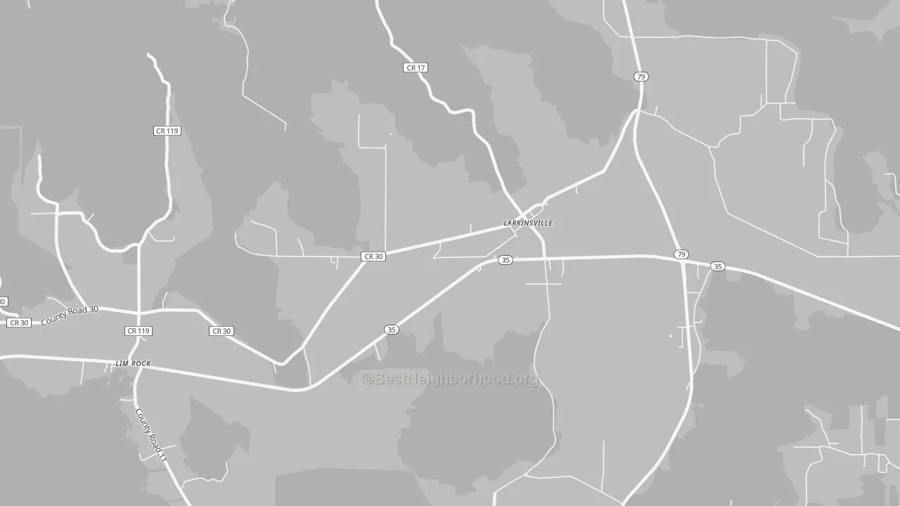Transit Grade map of Larkinsville, AL