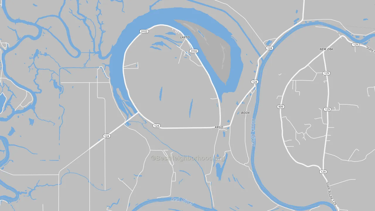 Transit Grade map of Larto, LA