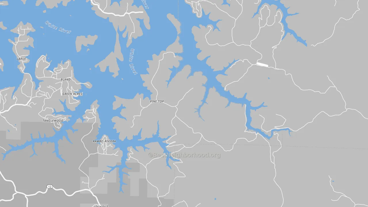 Transit Grade map of Larue, AR