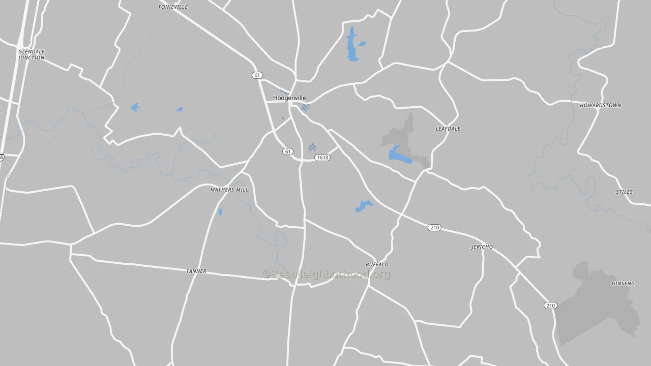 Transit Grade map of Larue County, KY