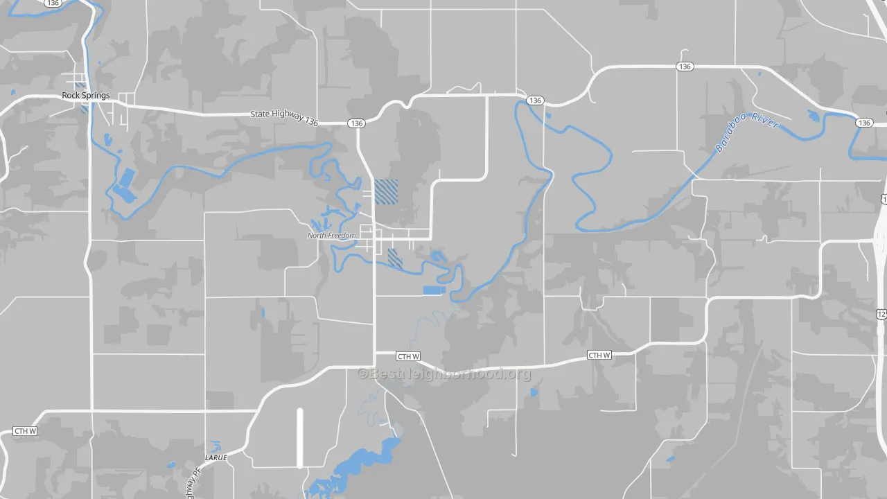 Transit Grade map of LaRue, WI